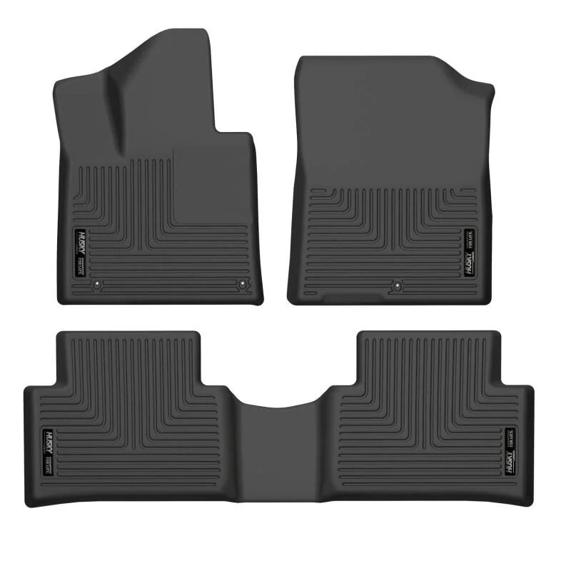 Husky Liners 21-22 Kia Sorento WeatherBeater Front & 2nd Seat Floor Liners - Black - Main Product View