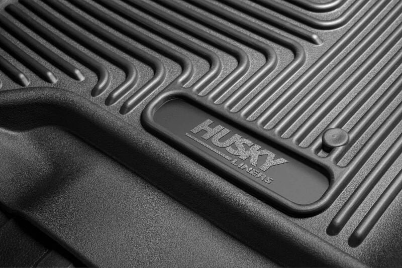 Husky Liners 21-23 Ford F-150 CC SC X-Act Contour Front & Second Row Seat Floor Liners - Black - Installation View