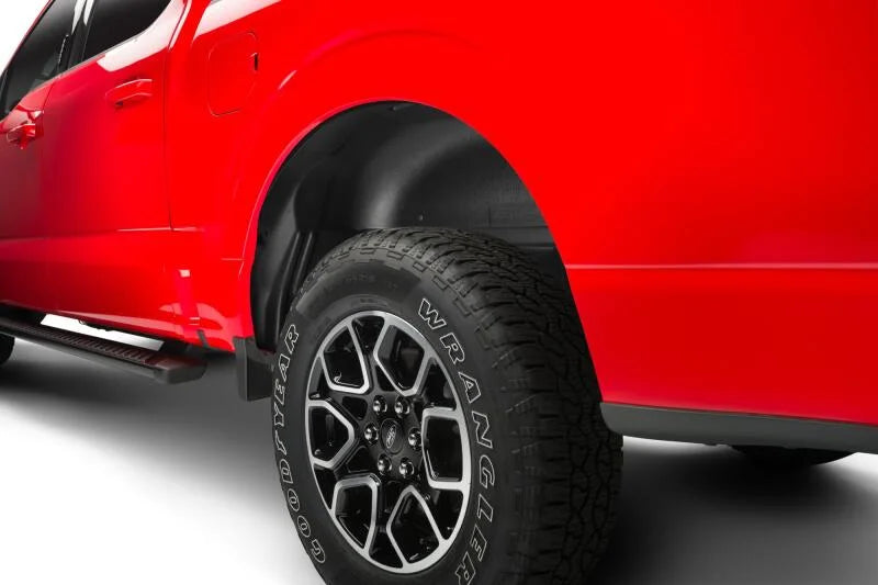 Husky Liners 21-23 Ford F-150 Rear Wheel Well Guards - Black - Installation View