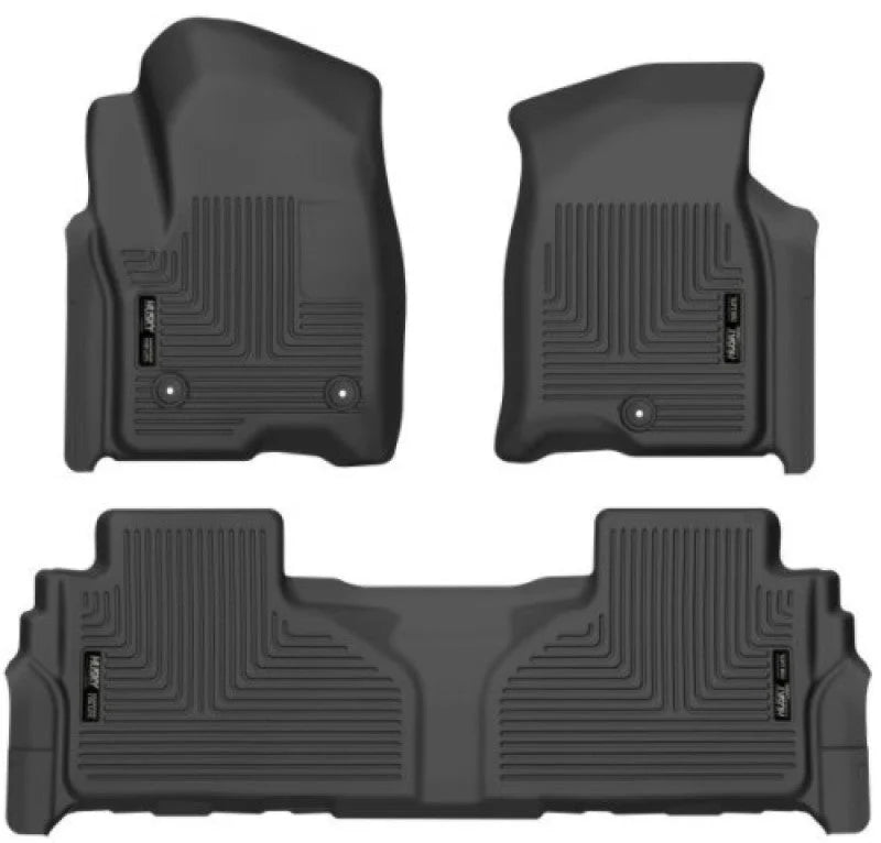 Husky Liners 21-23 Suburban/Tahoe/Yukon/Yukon XL Weatherbeater Front & 2nd Seat Floor Liners - Black - Additional View 6