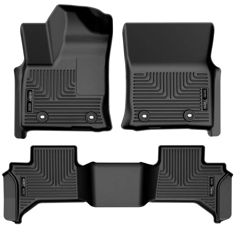 Husky Liners 22-23 Lexus LX600 Weatherbeater Front & Second Seat Floor Liners - Black - Main Product View