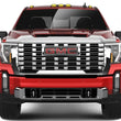 Load image into Gallery viewer, Husky Liners 22-24 Chevrolet Silverado 1500 LT TB/Custom TB/ZR2 Aeroskin Hood Protector - Chrome - Installation View