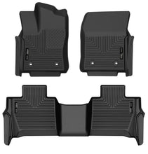 Load image into Gallery viewer, Husky Liners 23-24 Toyota Sequoia WeatherBeater Front &amp; Second Row Floor Liners - Black - Main Product View