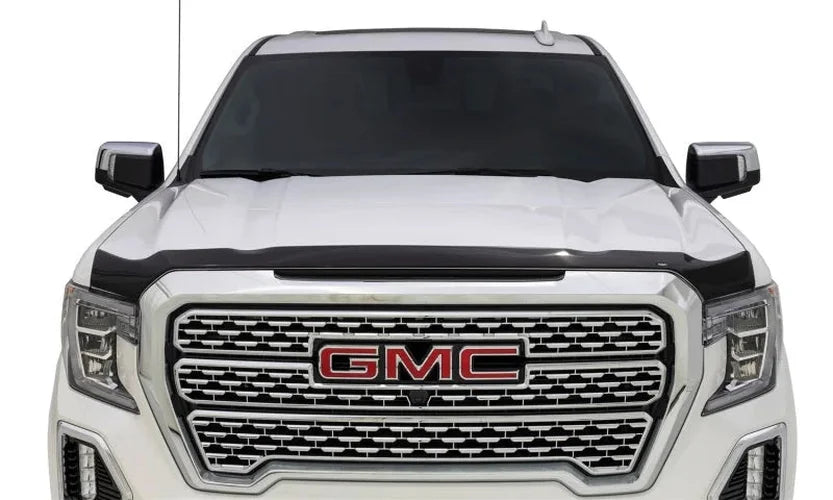 Husky Liners 20-23 GMC Sierra 2500/3500HD Aeroskin Hood Protector - Smoke - Side View