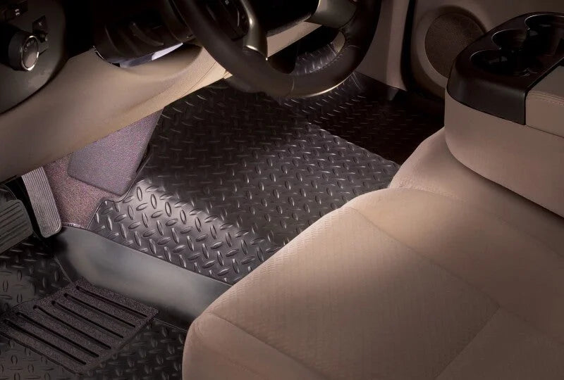 Husky Liners 97-04 Ford Full Size Truck Classic Style Center Hump Black Floor Liner (4WD AutoSelect) - Back View