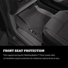 Load image into Gallery viewer, Husky Liners 99-06 Chevrolet Silverado 1500 Standard Cab WeatherBeater Front Floor Liners (Black) - Additional View 7