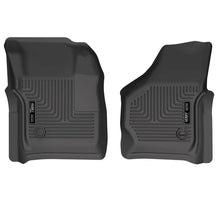 Load image into Gallery viewer, Husky Liners 99-07 Ford F-250 Super Duty Crew Cab WeatherBeater Front Floor Liners (Black) - Main Product View