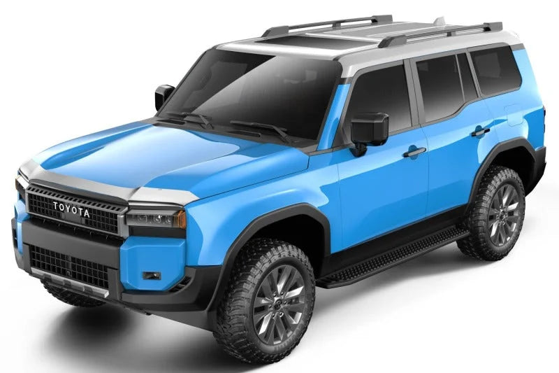 Husky Liners Aeroskin Hood Protector - Chrome fits 2024-2025 Toyota Land Cruiser - Side View