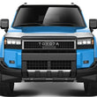 Load image into Gallery viewer, Husky Liners Aeroskin Hood Protector - Chrome fits 2024-2025 Toyota Land Cruiser - Back View