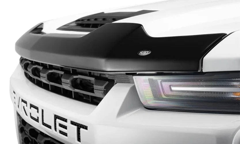 Husky Liners 14-18 GMC Sierra 1500 Aeroskin Hood Protector - Smoke - Side View