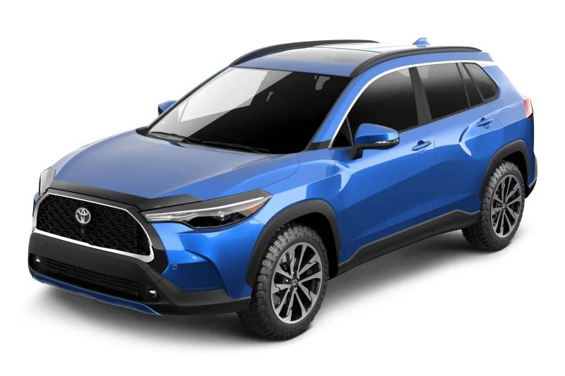 Husky Liners Aeroskin Hood Protector - Smoke fits 2022-2025 Toyota Corolla / Corolla Cross - Side View