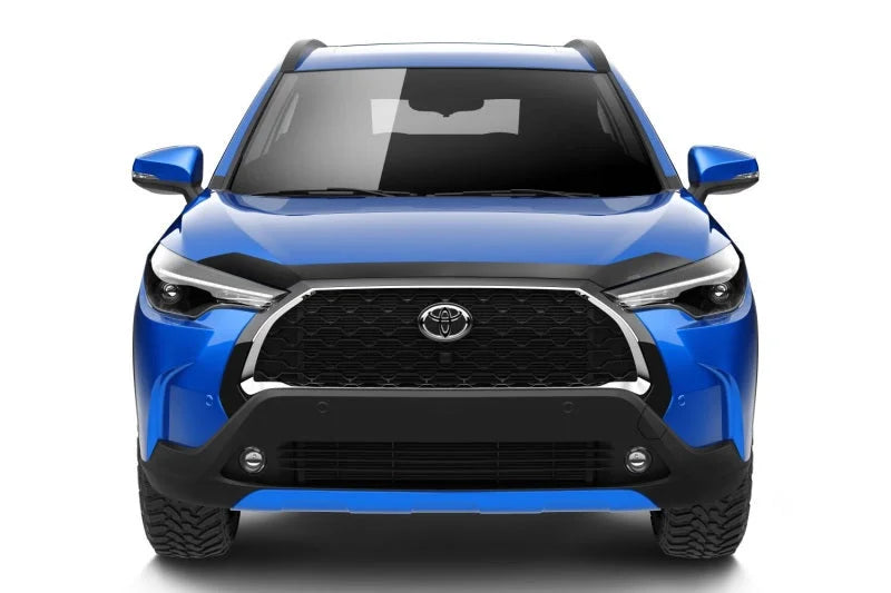 Husky Liners Aeroskin Hood Protector - Smoke fits 2022-2025 Toyota Corolla / Corolla Cross - Back View