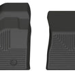 Load image into Gallery viewer, Husky Liners 2022 Mitsubishi Outlander Black Front Floor Liners - Main Product View
