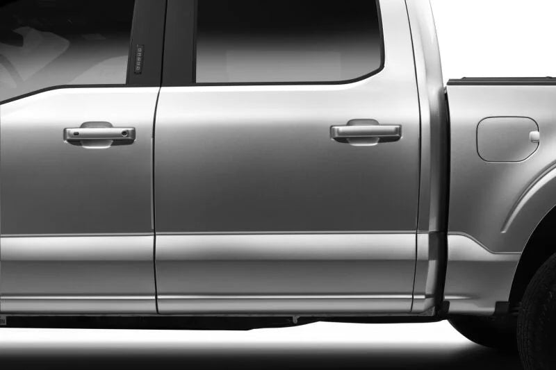 Husky Liners Door Edge Guards (4pc Set) - Iconic Silver fits 2021-2025 Ford F-150 / F150 - Back View