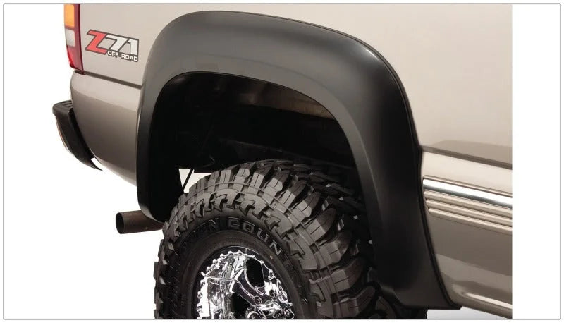 Husky Liners EAF Style Black Fender Flares - Back View