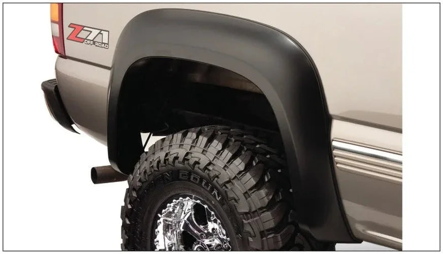 Husky Liners EAF Style Black Fender Flares - Back View