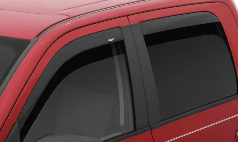 Husky Liners 19-24 RAM 1500 Quad Cab In-Channel Mount Ventvisor Low Profile (4pc) - Smoke - Side View