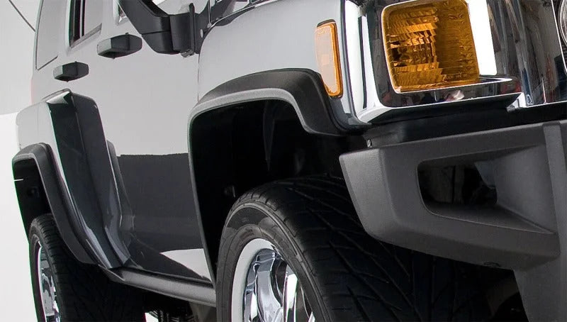 Husky Liners OE Style Black Fender Flares - 4pc fits 2006-2010 Hummer H3 - Side View