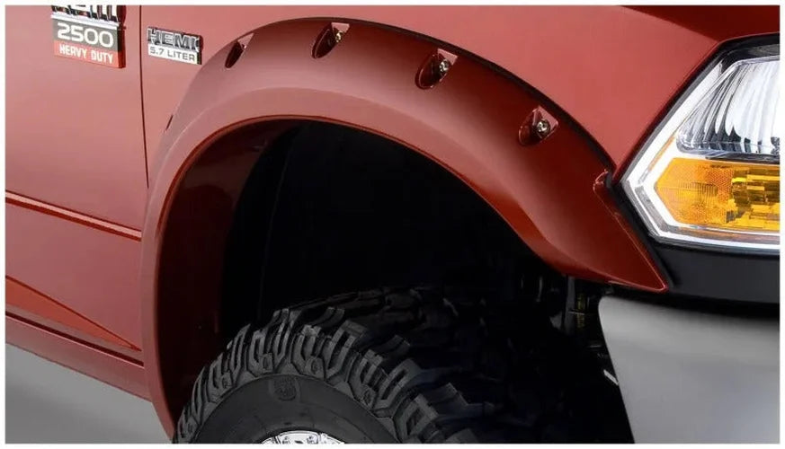 Husky Liners Pocket Style Fender Flares - 4pc fits 2010-2018 Dodge Ram 2500 / 2010-2018 Dodge Ram 3500 - Side View