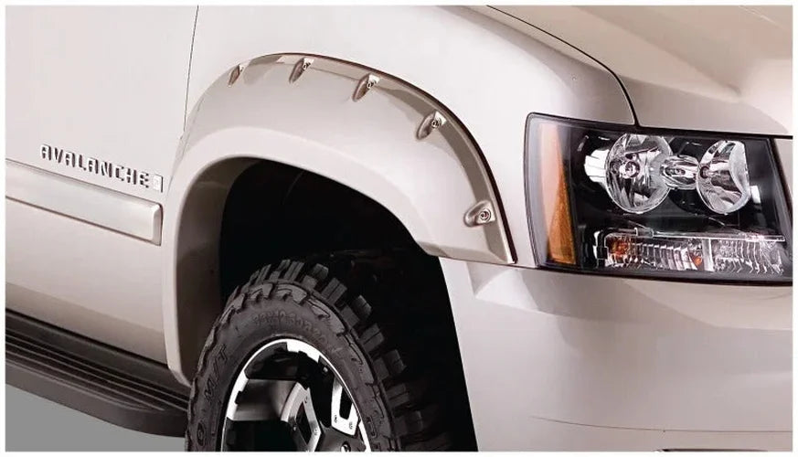 Husky Liners 07-13 Chevrolet Avalanche Pocket Style Fender Flares - 4pc - Side View