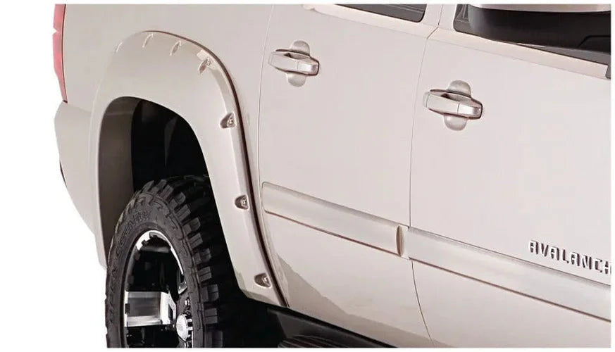 Husky Liners 07-13 Chevrolet Avalanche Pocket Style Fender Flares - 4pc - Back View