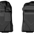 Load image into Gallery viewer, Husky Liners 2024 Ford Ranger Supercrew WeatherBeater Front Floor Liners - Black - Main Product View
