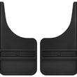 Load image into Gallery viewer, Husky Liners Universal 12in Wide Black Rubber Front Mud Flaps w/o Weight - Side View