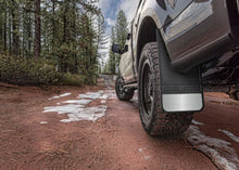 Load image into Gallery viewer, Husky Liners Universal 12in Wide Black Rubber Front Mud Flaps w/o Weight - Back View