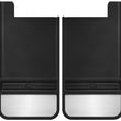 Load image into Gallery viewer, Husky Liners Universal 12in Wide Black Rubber Rear Mud Flaps w/ Weight - Main Product View