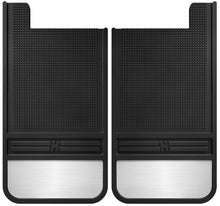 Load image into Gallery viewer, Husky Liners Universal 12in Wide Black Rubber Rear Mud Flaps w/ Weight - Main Product View
