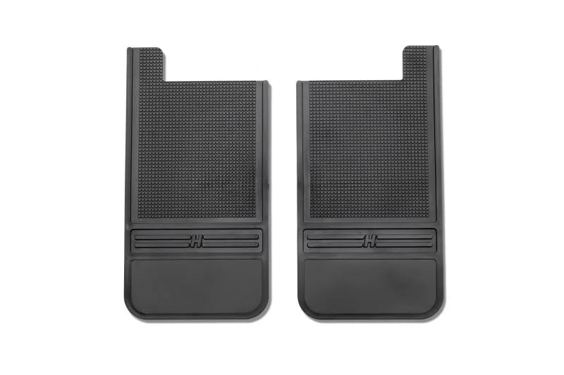Husky Liners Universal 12in Wide Black Rubber Rear Mud Flaps w/o Weight - Main Product View