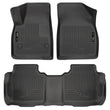 Load image into Gallery viewer, Husky Liners Weatherbeater 17-23 Cadillac XT5 / 17-23 GMC Acadia Front &amp; 2nd Seat Floor Liners - Blk - Main Product View