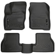 Load image into Gallery viewer, Husky Liners Weatherbeater 2016 Ford Focus RS Front &amp; 2nd Seat Floor Liners - Black - Main Product View