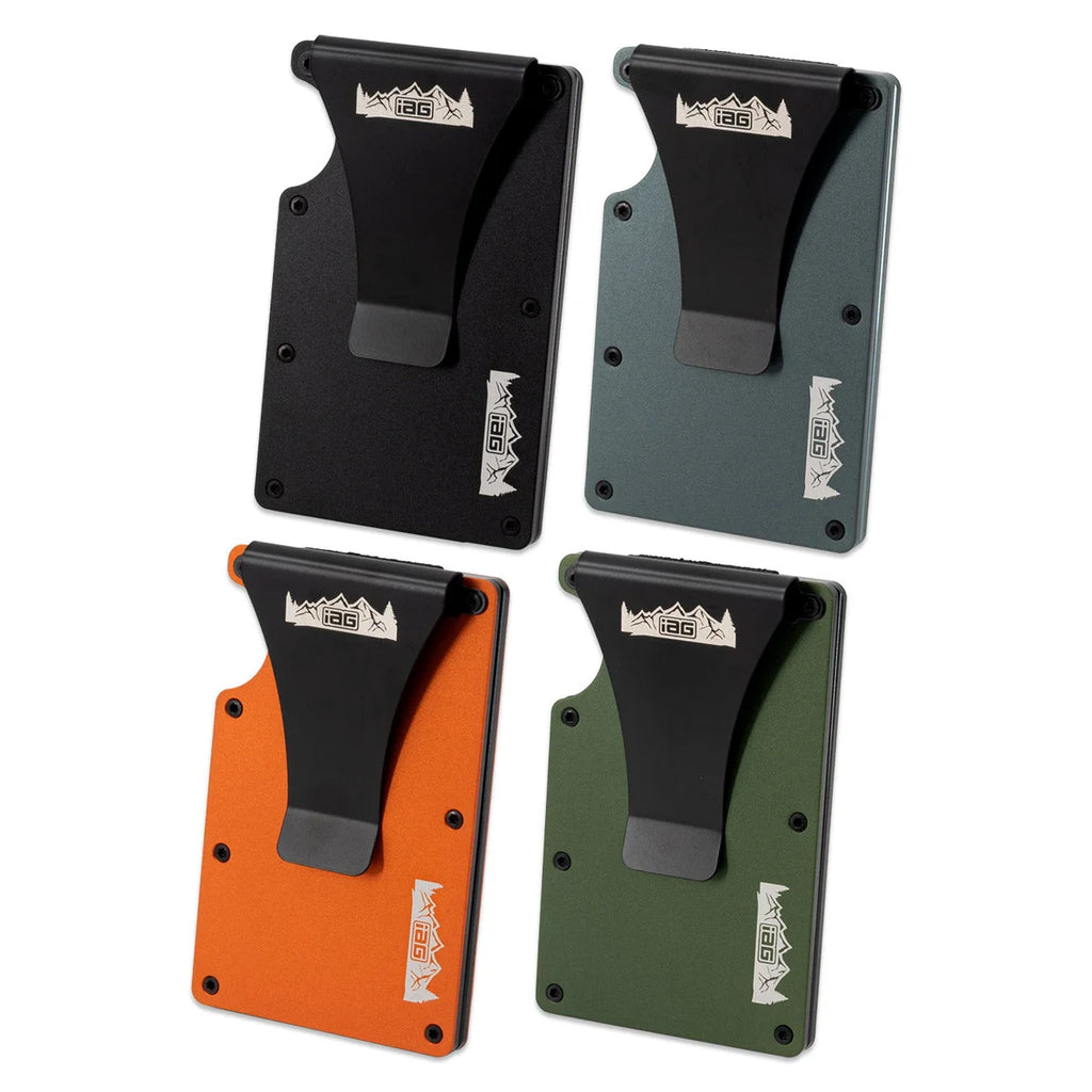 IAG Performance Aluminum Wallet w/Money Clip, Cash Band, & Screwdriver Kit (Off-Road Logo) Green IAG-AWS-1302GR - Addition...