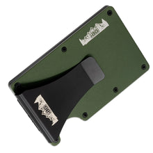 Load image into Gallery viewer, IAG Performance Aluminum Wallet w/Money Clip, Cash Band, &amp; Screwdriver Kit (Off-Road Logo) Green IAG-AWS-1302GR - Addition...