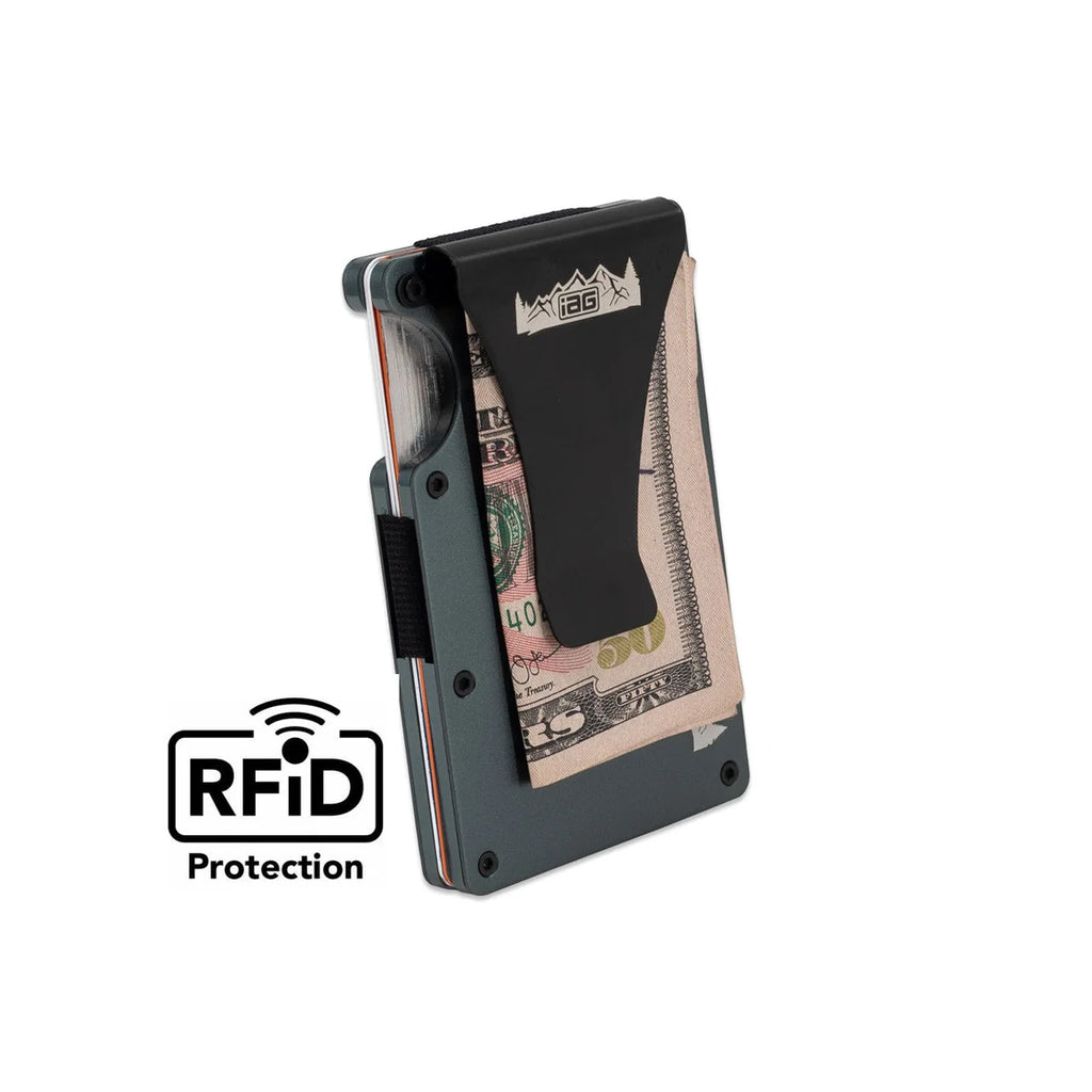 IAG Performance Aluminum Wallet w/Money Clip, Cash Band, & Screwdriver Kit (Off-Road Logo) Green IAG-AWS-1302GR - Addition...