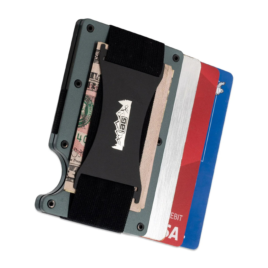 IAG Performance Aluminum Wallet w/Money Clip, Cash Band, & Screwdriver Kit (Off-Road Logo) OR IAG-AWS-1302OR - Back View