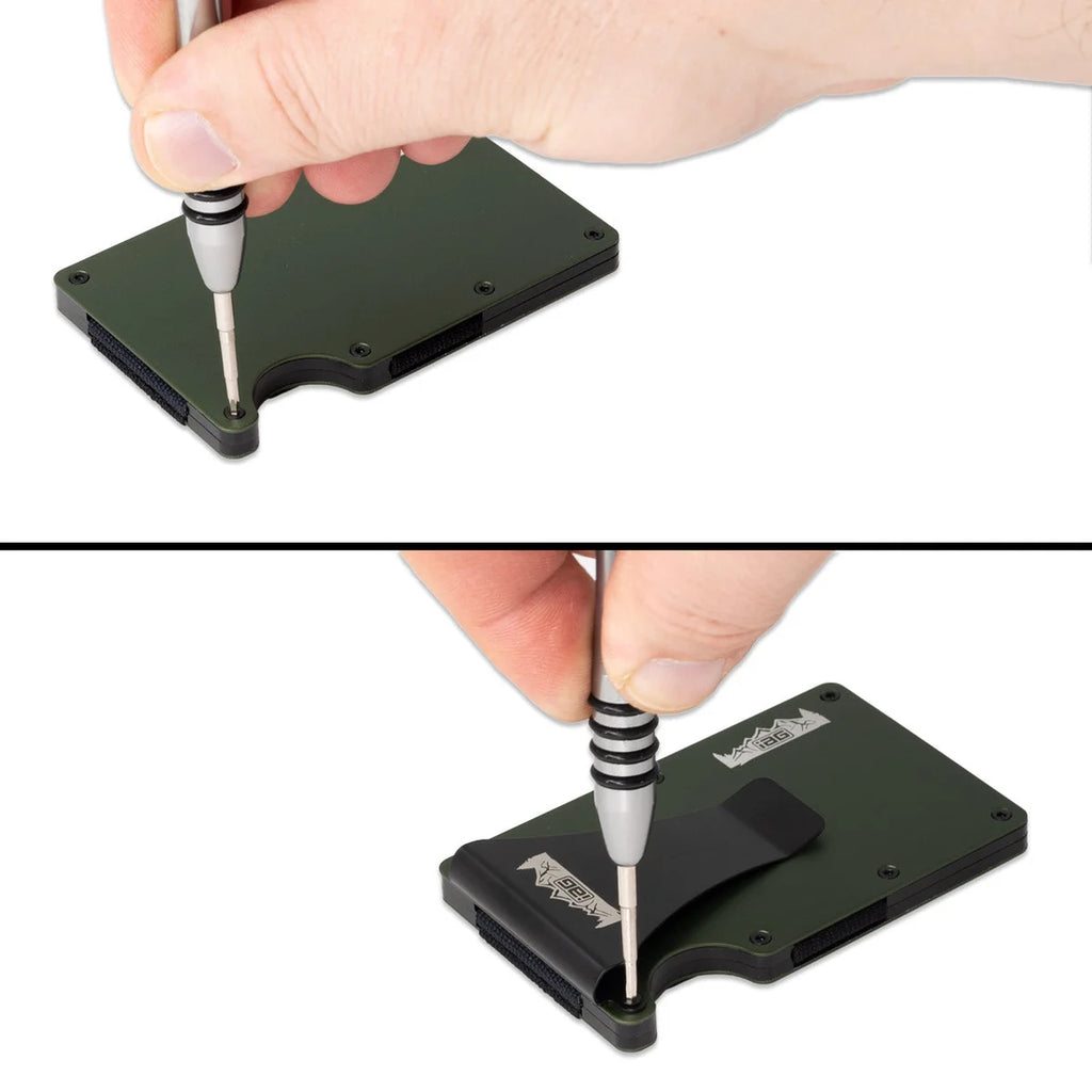 IAG Performance Aluminum Wallet w/Money Clip, Cash Band, & Screwdriver Kit (Off-Road Logo) OR IAG-AWS-1302OR - Installatio...