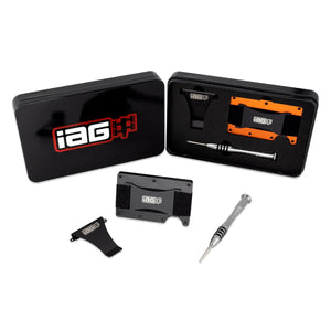 IAG Performance Aluminum Wallet w/Money Clip, Cash Band, and Screwdriver Kit (Boxer Logo) Orange IAG-AWS-1301OR - Main Pro...