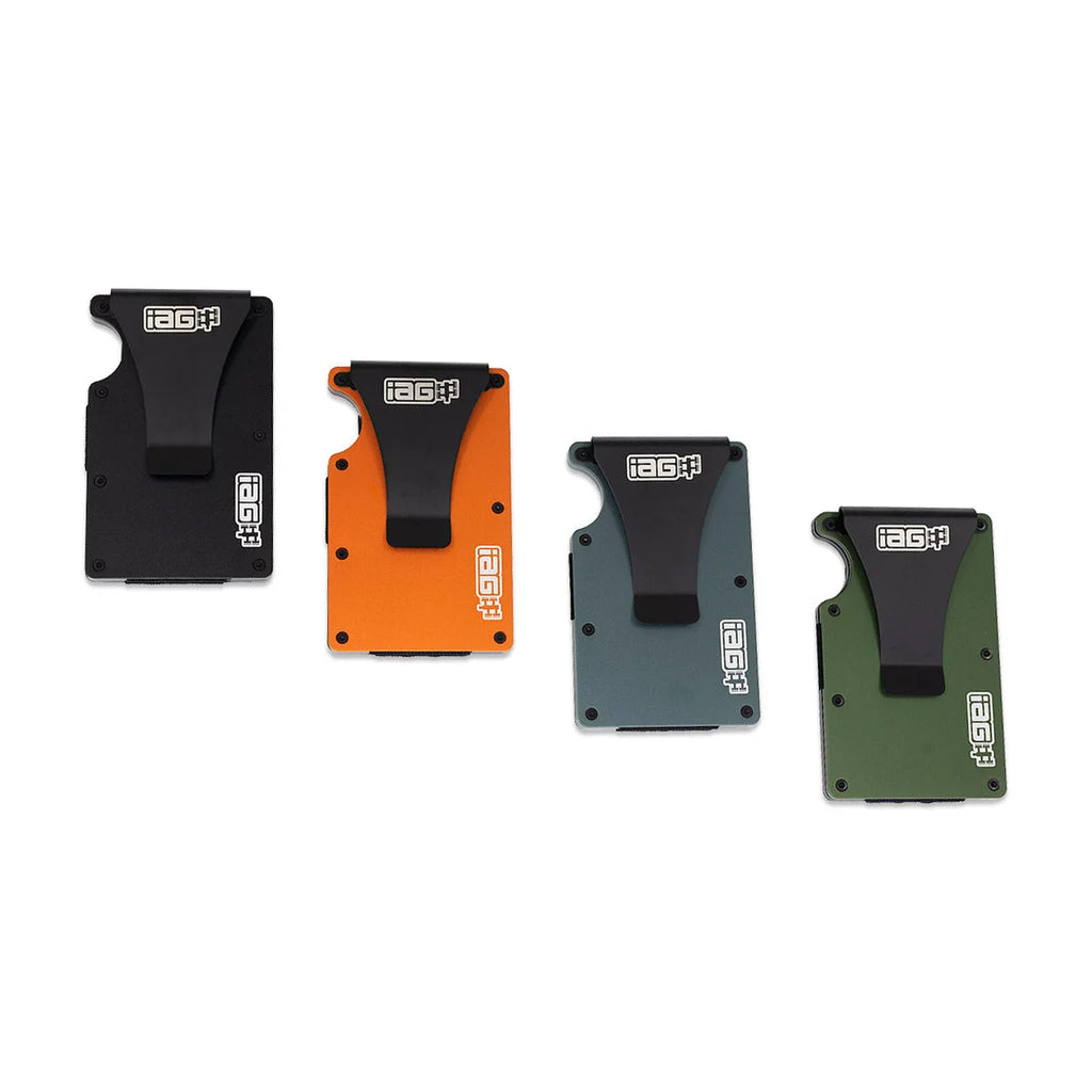 IAG Performance Aluminum Wallet w/Money Clip, Cash Band, and Screwdriver Kit (Boxer Logo) Orange IAG-AWS-1301OR - Addition...