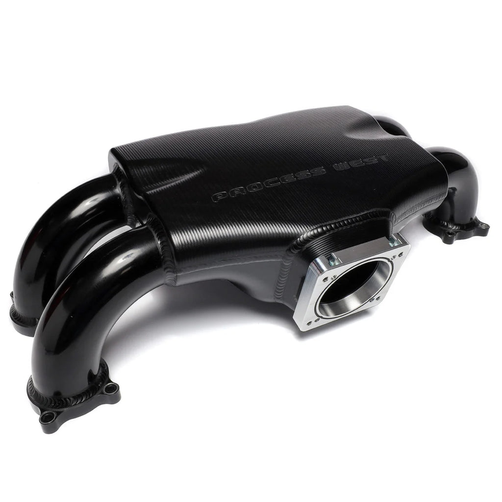 IAG Performance Big Bore 76mm Throttle Body Adapter for Process West Intake - Silver IAG-AFD-2021SL - Back View