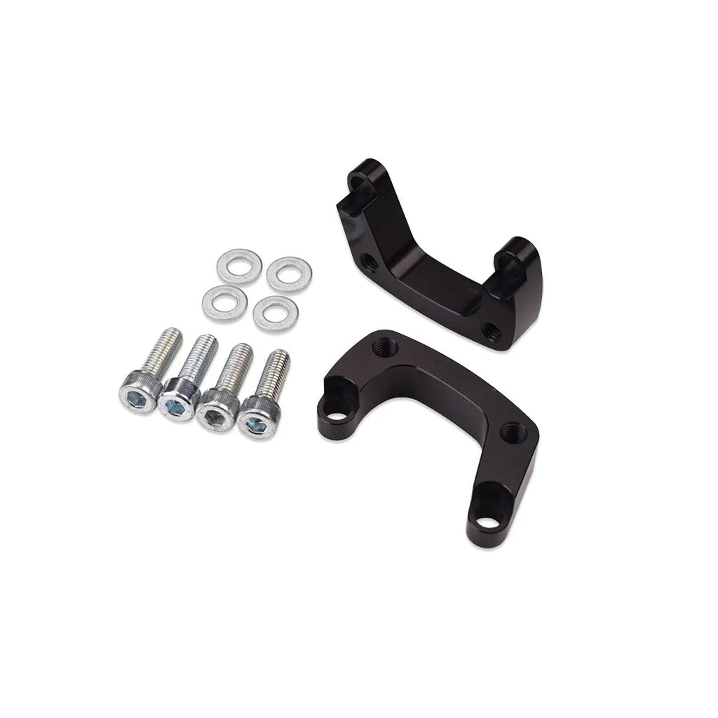 IAG Performance Fuel Rail Adapter Brackets for 2002-05 Subaru WRX with JDM STI Intake Manifold IAG-AFD-2110BK - Side View