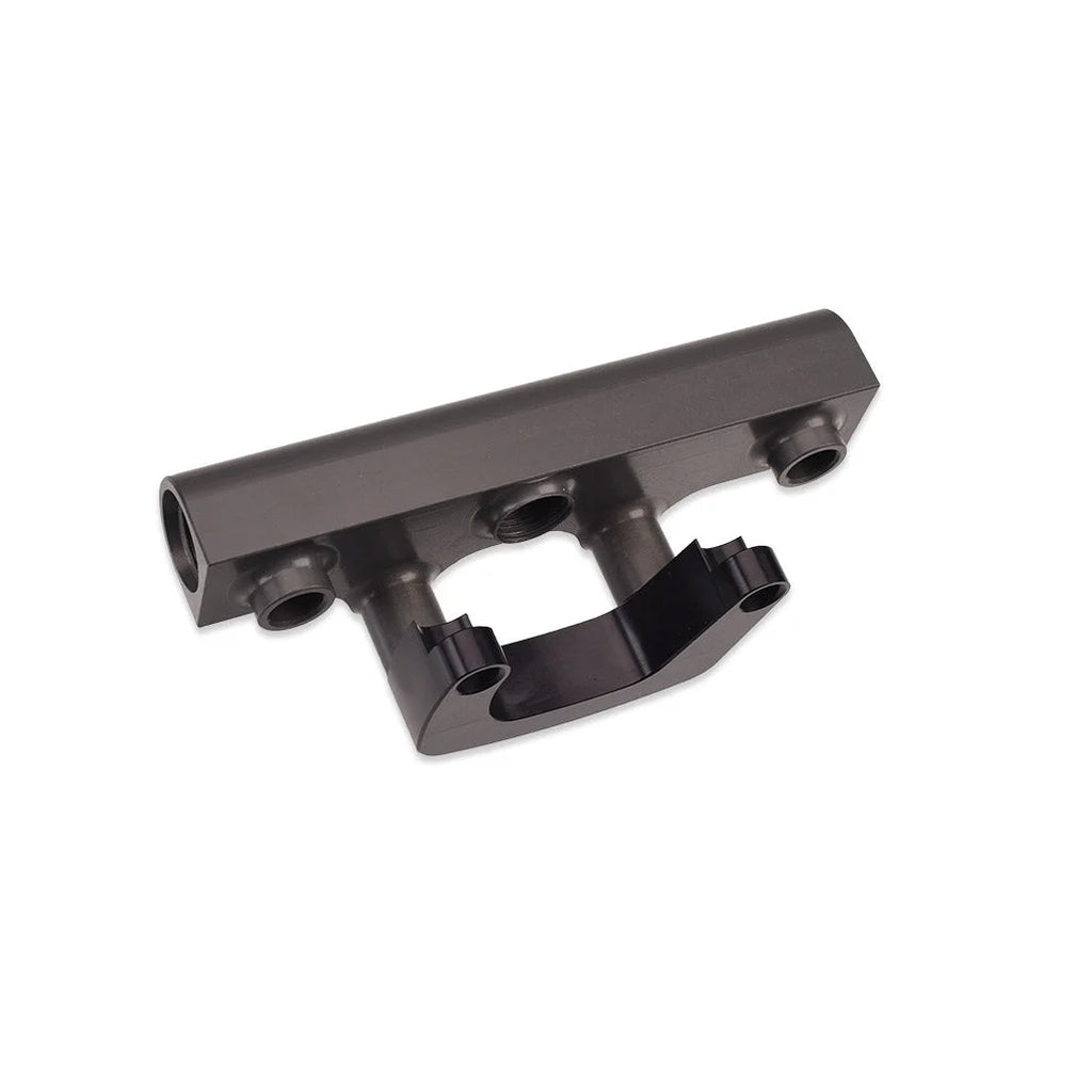 IAG Performance Fuel Rail Adapter Brackets for 2002-05 Subaru WRX with JDM STI Intake Manifold IAG-AFD-2110BK - Back View