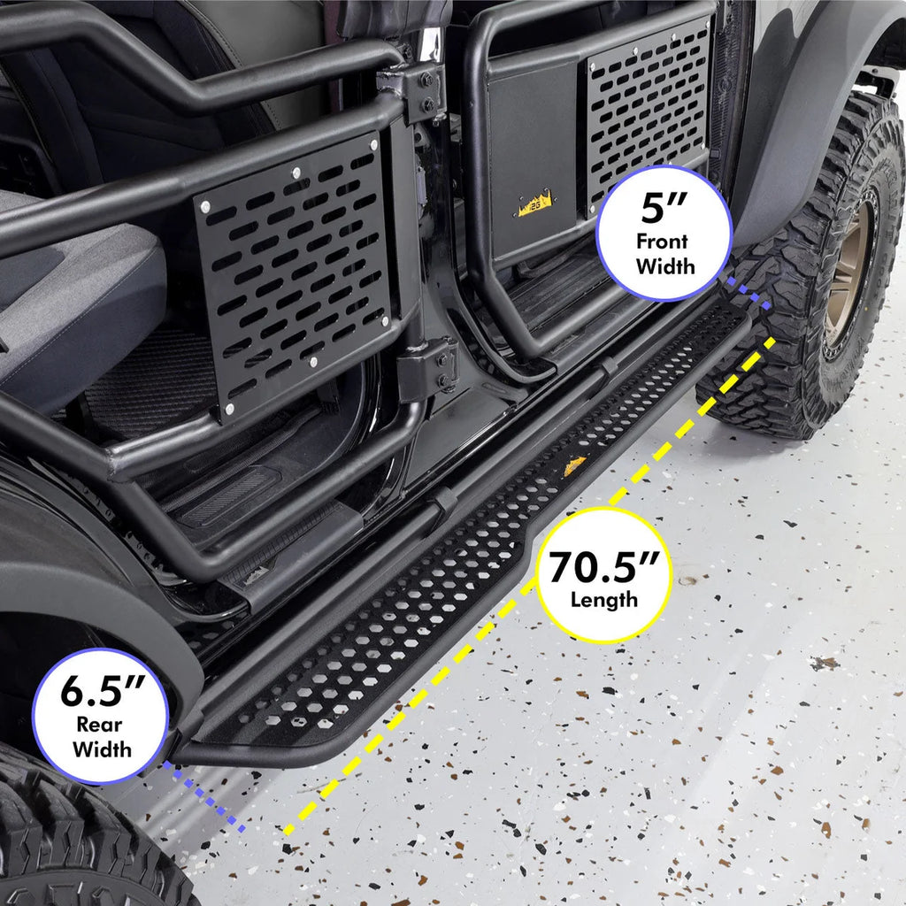 IAG Performance Full Length EZ-Step Add-on Black Logo 4 Door (1 Pair) IAG-BDY-F2226BK - Additional View 7