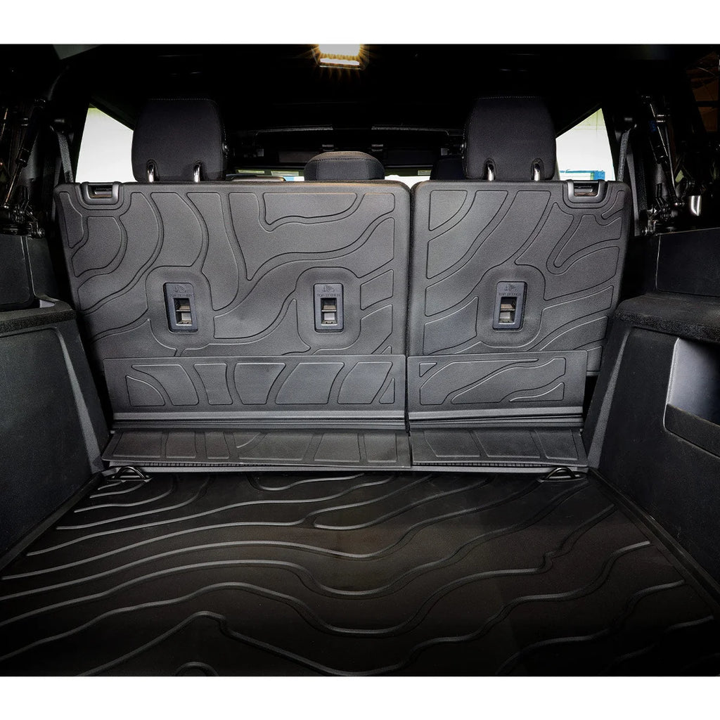 IAG Performance I-Line TPE Terrain Pattern Molded Rear Seat Protector Mat IAG-ACC-F3183 - Installation View
