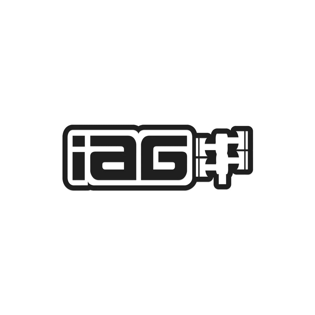 IAG Performance IAG 12" Matte Black Die Cut Sticker - Sold Individually. IAG-AWS-1210MBK - Main Product View
