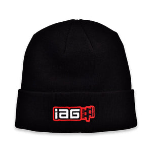 IAG Performance IAG Black Watch Cap Beanie with Boxer Embroidered Logo. IAG-APP-2086BK - Main Product View