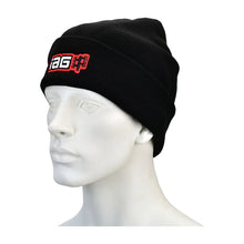 Load image into Gallery viewer, IAG Performance IAG Black Watch Cap Beanie with Boxer Embroidered Logo. IAG-APP-2086BK - Side View