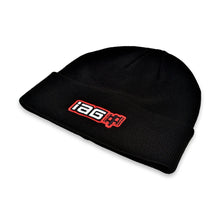 Load image into Gallery viewer, IAG Performance IAG Black Watch Cap Beanie with Boxer Embroidered Logo. IAG-APP-2086BK - Back View