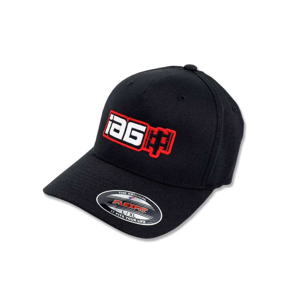 IAG Performance IAG Boxer Logo Embroidered Flexfit Cap - Black - Size L/XL. IAG-APP-2065LXL - Main Product View